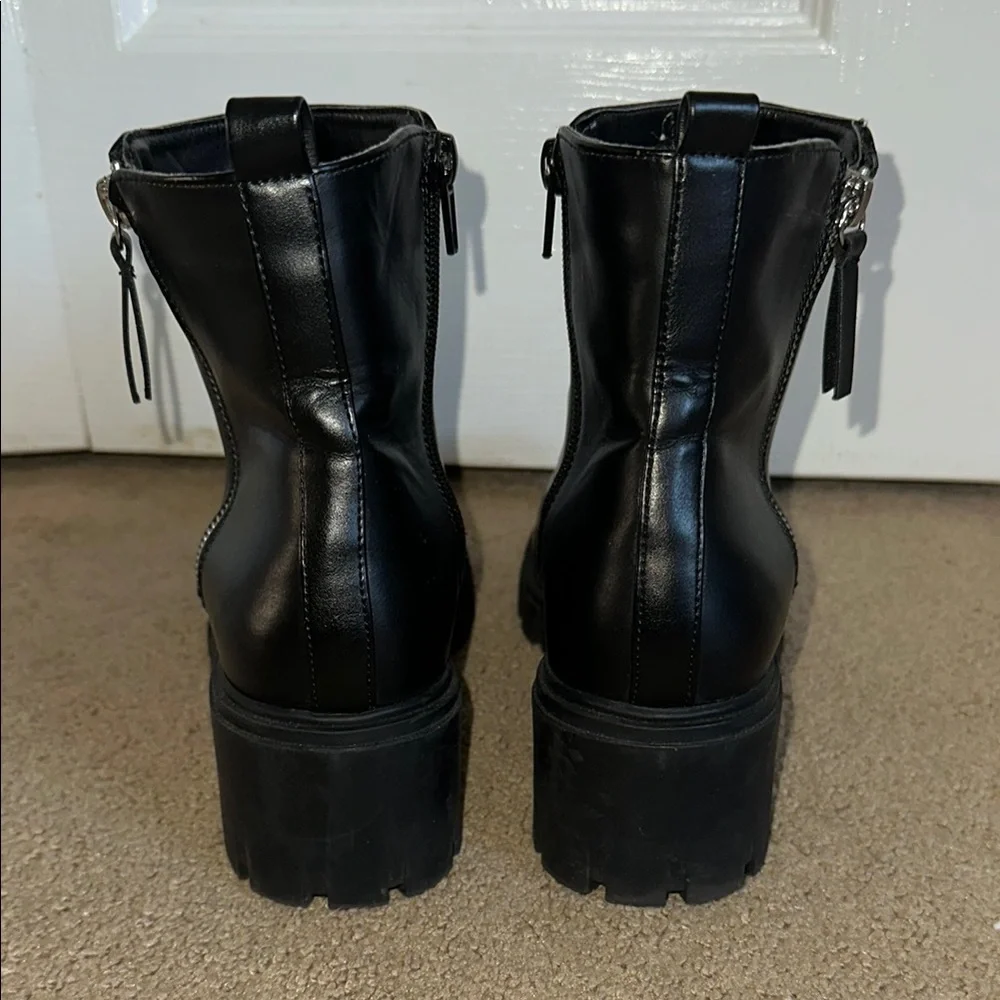 Madden Girl Black Ankle Boots - Picture 3 of 5